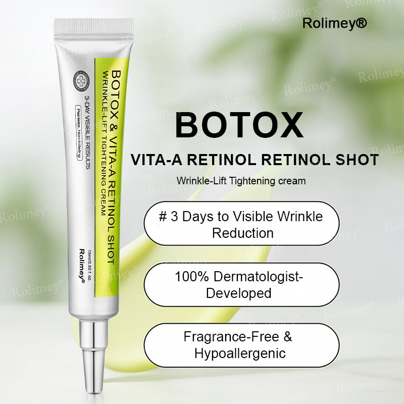 🇬🇧Made and shipped from the UK👉Rolimey® Botox & Vita-A Retinol Shot Wrinkle-Lift Tightening cream - Last Day Promotion 70% OFF