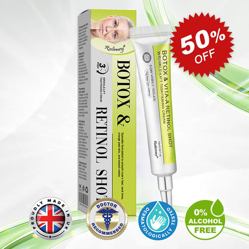 🇬🇧Made and shipped from the UK👉Rolimey® Botox & Vita-A Retinol Shot Wrinkle-Lift Tightening cream - Last Day Promotion 70% OFF
